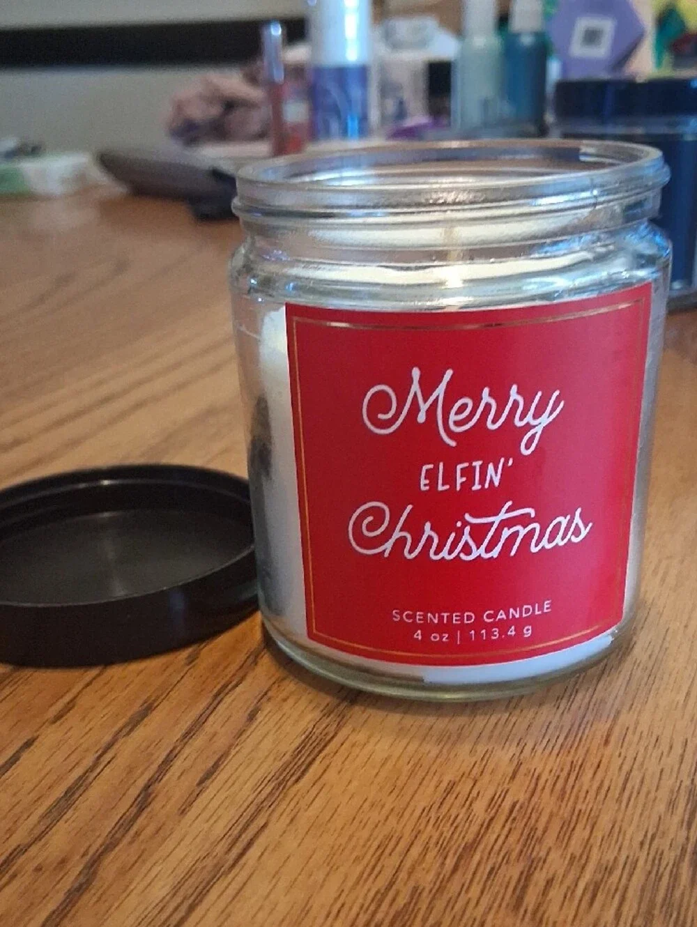 Holiday Scented Candle Trio - Red, White, Black
